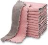 Double-layer Kitchen Cleaning Cloth Microfiber Towels Soft Absorbent Non-stick Oil Towel Rags Household Dish Cloths Clean Tools