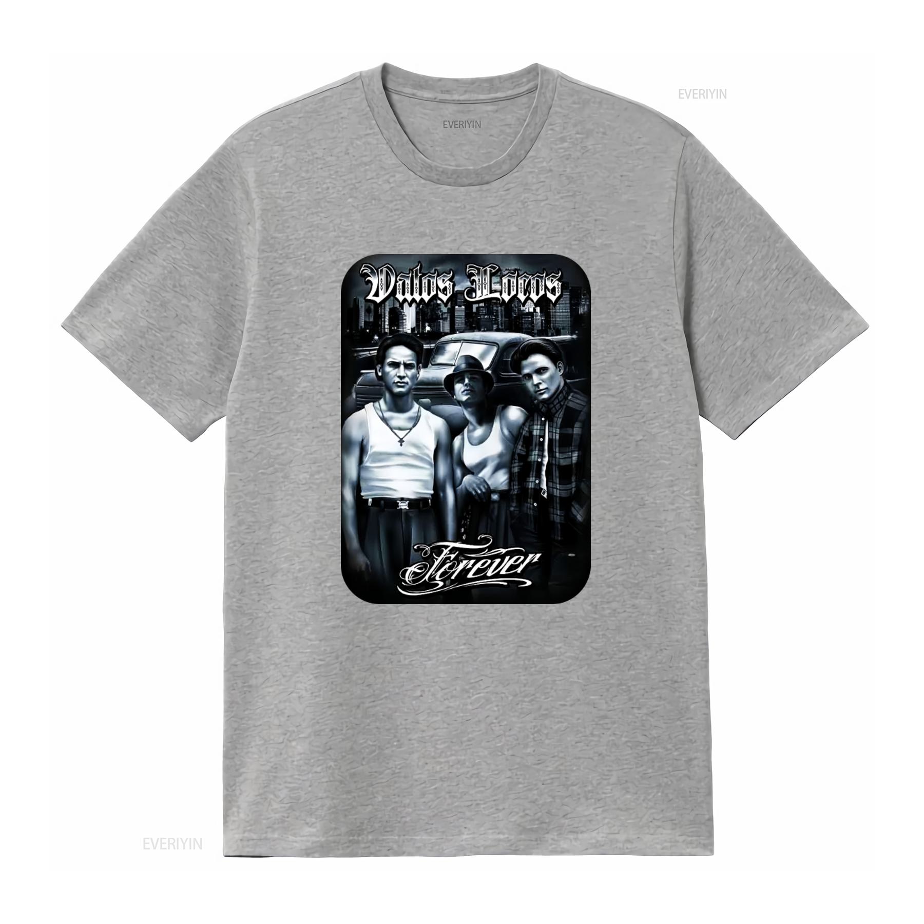 ZheXiong TEE Vatos Locos Forever Heren Zwaar T-shirt Print Op Shaka Wear Retro Gangster Stijl Stedelijke Mode vintage Gewassen man M