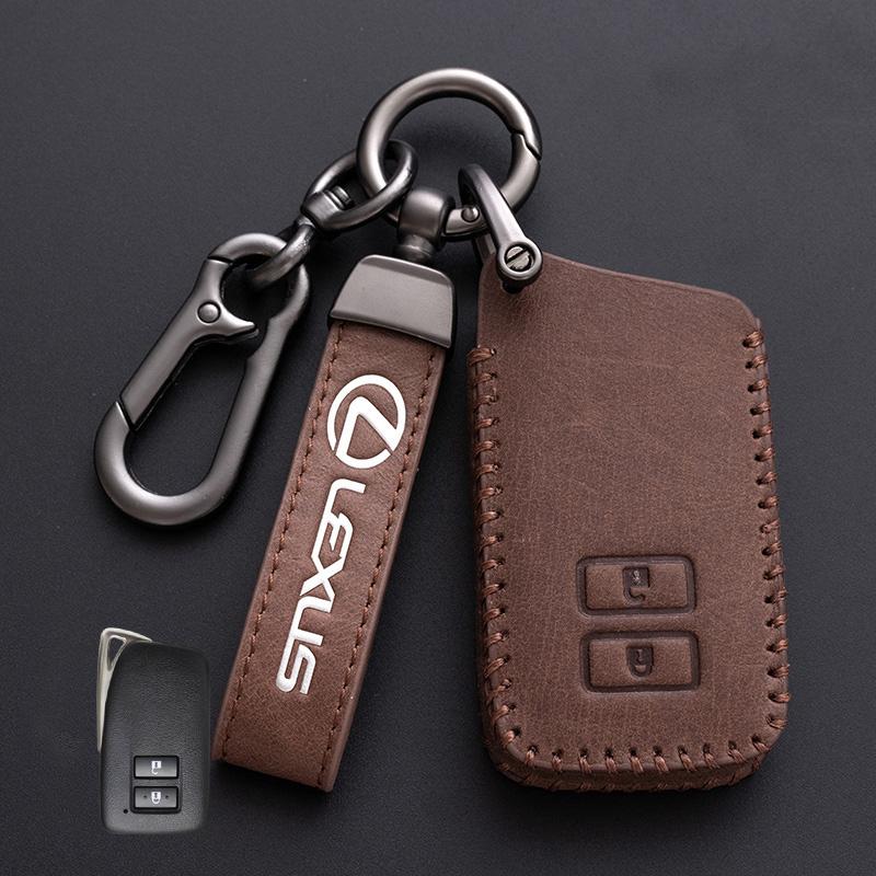 Leren Afstandsbediening Sleutelhoes Fob Case Houder Shell voor Lexus NX 200 NX300H RX 350 450H ES 350 ES 300h Auto Sleutelhanger Accessoires