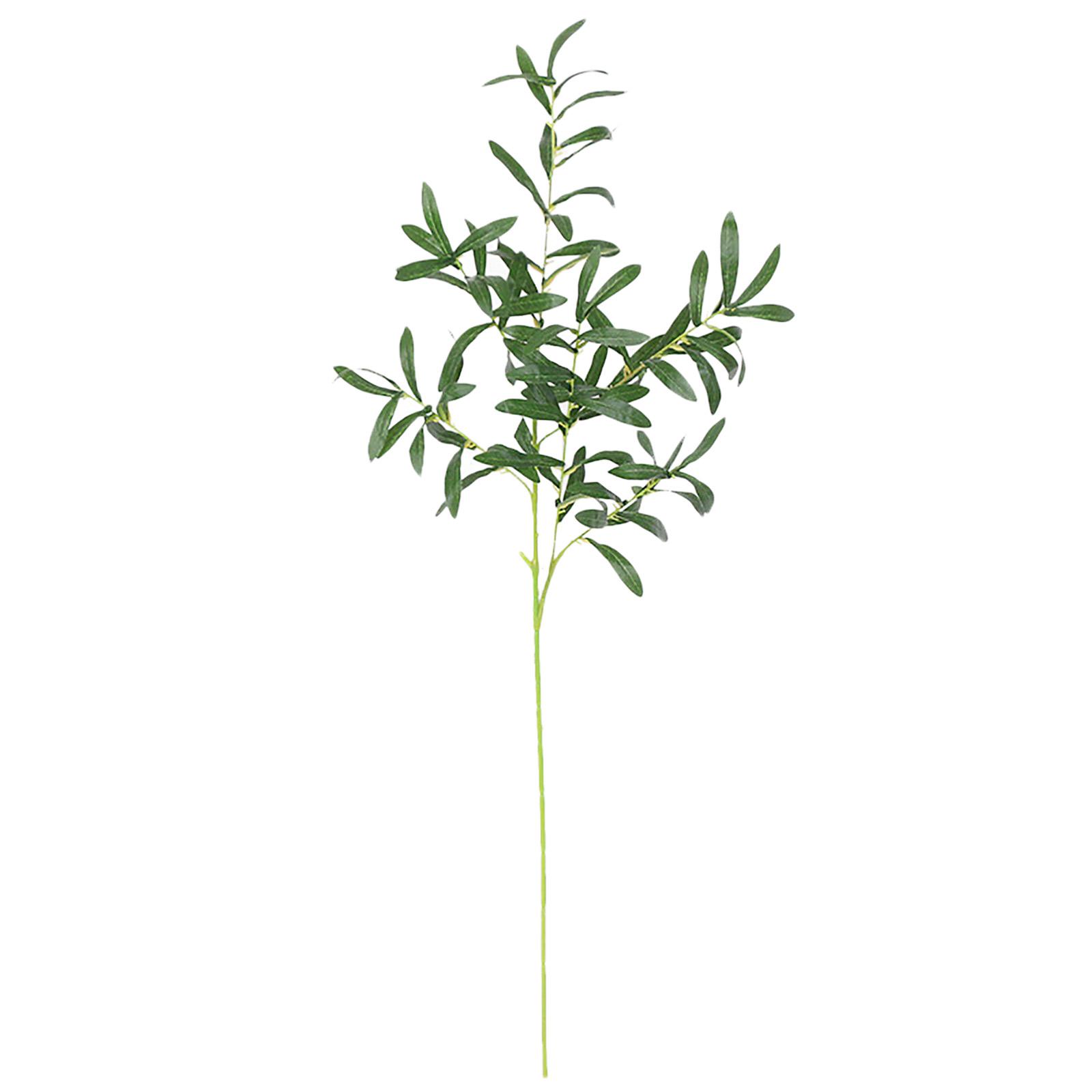 Outsideworld Artificial Olive Branches Lifelike Faux Greenery Leaves Decorative Artificial Plant Stems For Garden Party Wedding