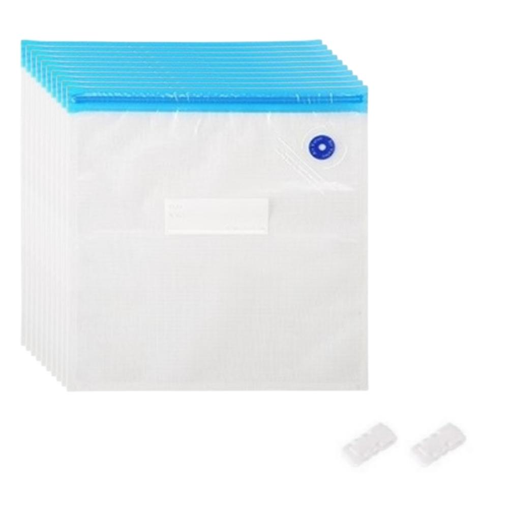10 Pezzi Sigillatore Riutilizzabile Set Sacchetti di Plastica Pompa a Mano Per Conservazione Cibo Sacchetti Sottovuoto Salvaspazio Sigillatura Sottovuoto Cibo per la Casa