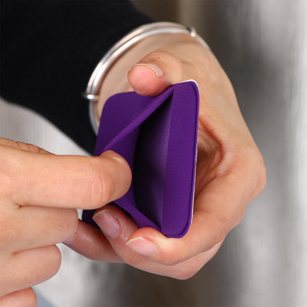 Card Mini Slim Phone Cash Holder Adhesive Phone Card Holder Stick-on Phone Back Pocket Card Pocket