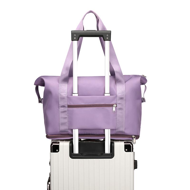 Short-Distance Sports Fitness Bag Wet And Dry Separation Travel Bag Foldable Handbag Boarding Bag Outdoor Luggage Storage Bag