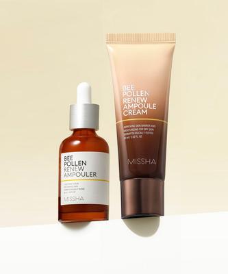 Set de Ampollas y Crema Ampolla de Polen de Abeja – Dúo de Cuidado para Firmeza y Vitalidad