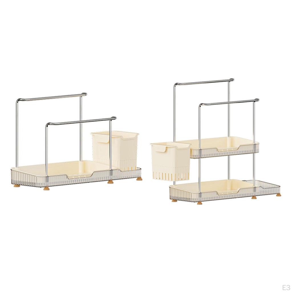 Abtropfbecken Abtropfgestell Hohe Tragfähigkeit Wand- oder Arbeitsplattenmontage Mehrzweck Scheuerschwämme