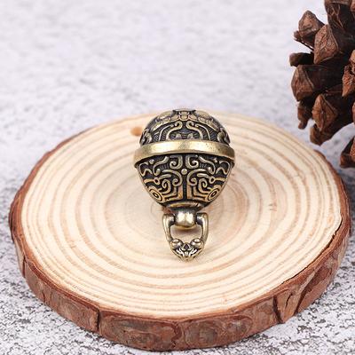 Brass Drop Bell Chinese Good Luck Tinkle Bell Charm For Bracelet And Anklet