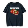Summer Fashion Tomato Retro Men's English Letter Round Neck High Quality Casual Fitness Street European Size T-Shirt