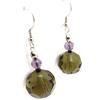 Les Trésors De Lily [J6745] - Boucles Créateur 'Mineralia' taupe violet