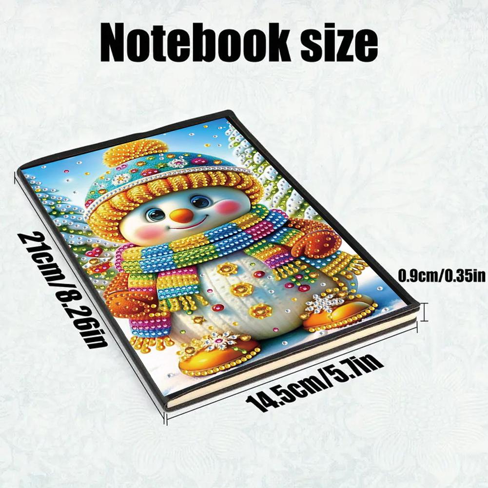 Diamond Painting Diary Book 50 Pages Crystal Notepad Sketchbook A5 Size 5D DIY Diamond Art Painting Notebook Kit