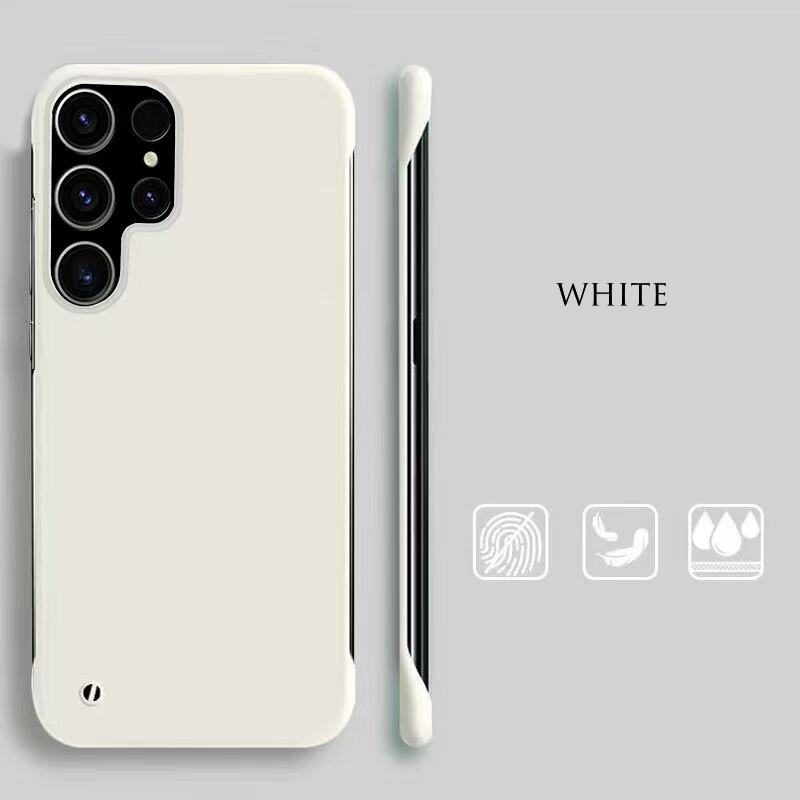 INS Simple Solid Color Skin Friendly Frameless Case For Samsung Galaxy S21 S20 Ultra Plus FE Note 20 Ultrathin Anti-Fingerprints Hard PC Matte Cover