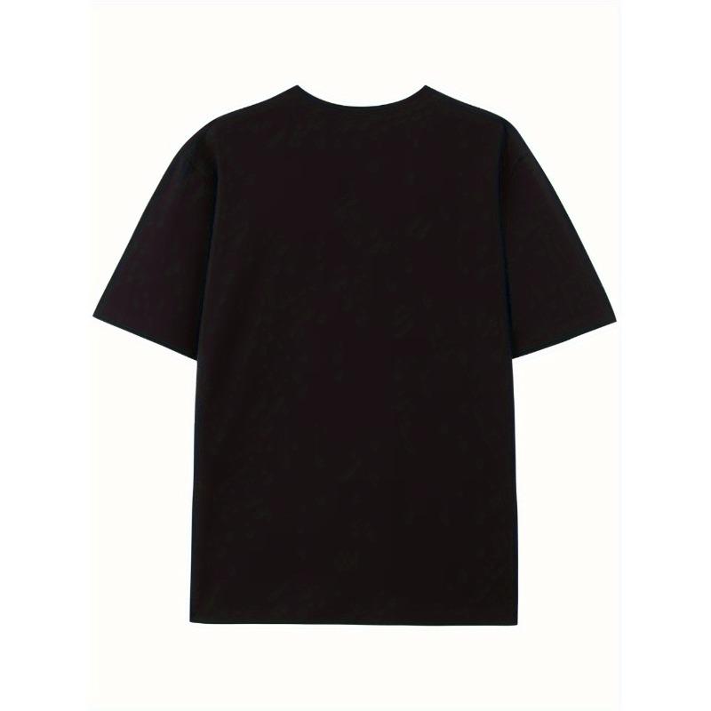 European sizes I'M RIGHT OF THE TIME' Round Neck Graphic T-shirts, Causal Tees, Short Sleeve Comfortable Tops, Men's Summer Clothing