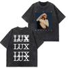 Rosala LUX TRACKLIST TEE Album Tour  Vintage Washed Tshirt Men Women Short Sleeve Cotton Aesthetic Tshirts Casual Tshirts