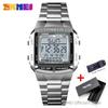 SKMEI 1381 Luxury Electronic Mens Wristwatches Waterproof LED Display Digital Watch for Men Military Sports 1328 Reloj Masculino
