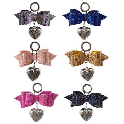 Chic Bowknot Heart Phone Lanyard Colorful Keychain Unisex Bow Backpack Pendant