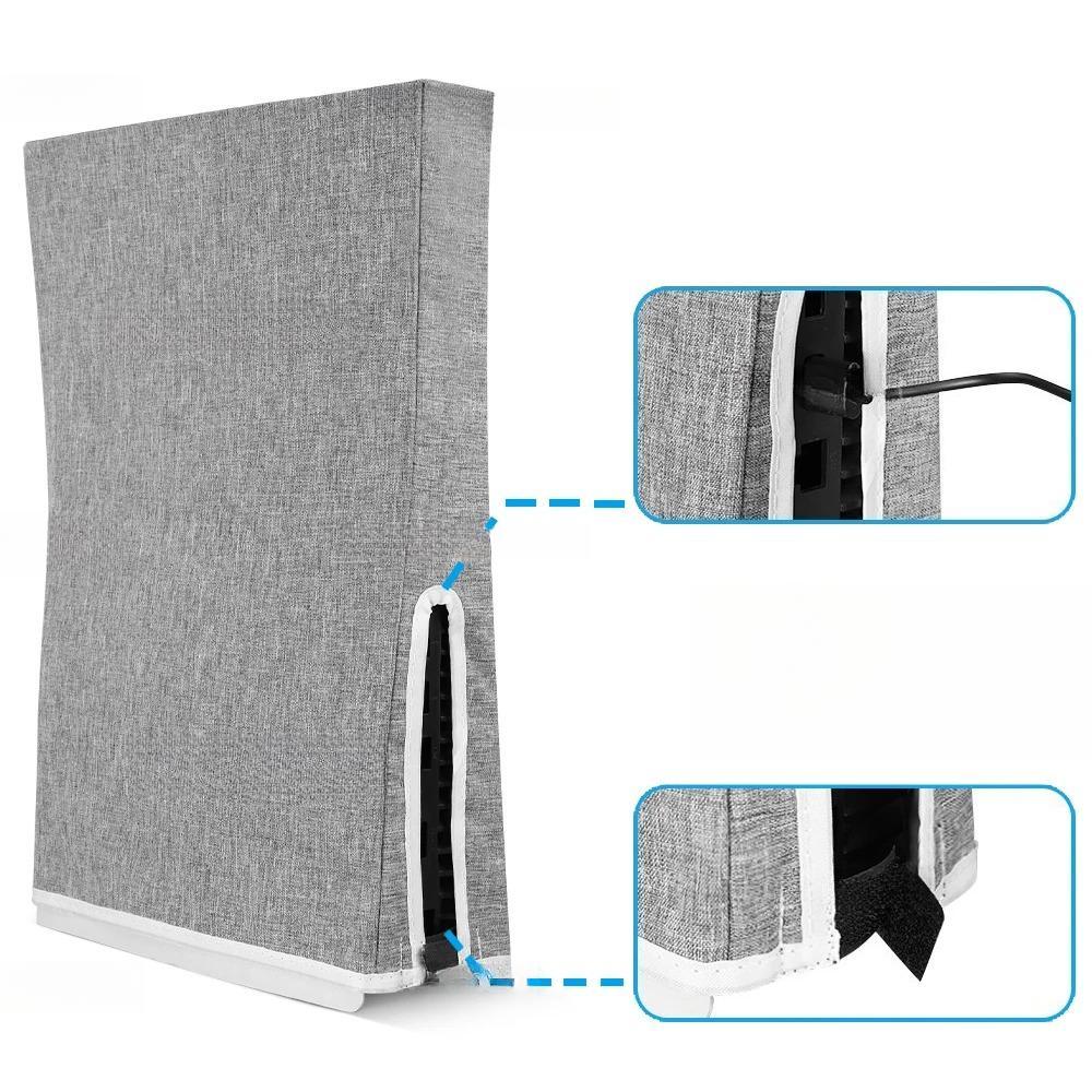 Capac de praf pentru consola PS5, capac de praf în mod vertical pentru consola PS5, pânză furnică, capac de praf pentru consolă de jocuri, rezistență la zgârieturi pentru accesorii PS5