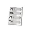 Doorbell - Huber - 4-way - Rectangular Surface Mount - Metal - Polycarbonate Label