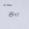 10/20Pcs Brass Circle Loop End Beads Gold Plated Ring Cord End Connectors For Diy Pearl Necklace Bracelet Jewelry Making
