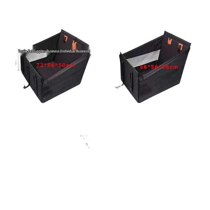 

Чехол на сиденье для собаки и коврик-кровать для средних/крупных собак - Защитный и удобный чехол на заднее сиденье автомобиля Black Medium 56x56x40cm