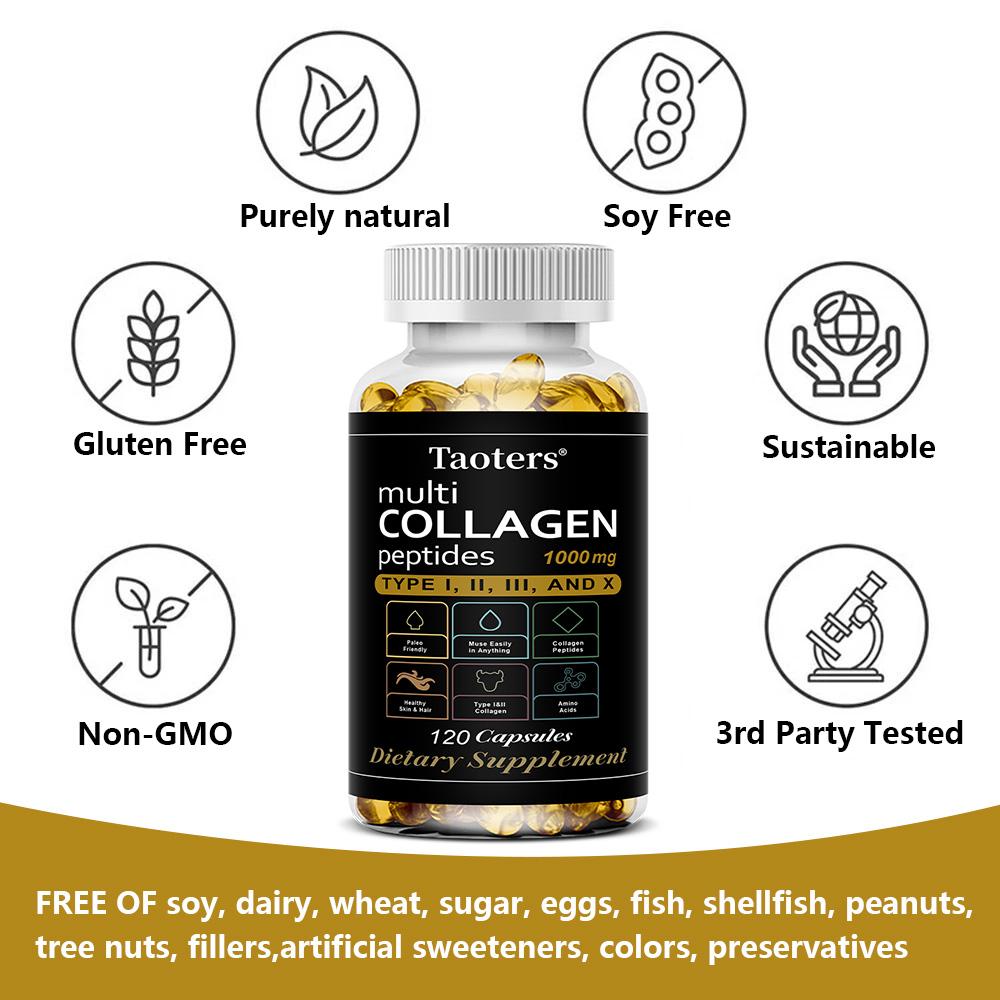 Kolagen I/II/III/X 1000 mg 120 kapslí Doplněk stravy