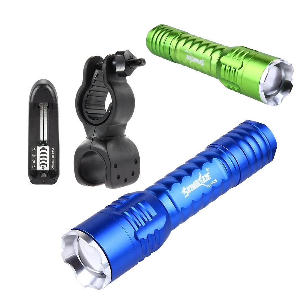 Super Bright 8000LM Mini COB+Q5 LED Flashlight 4Mode Zoom Torch Light For Hiking