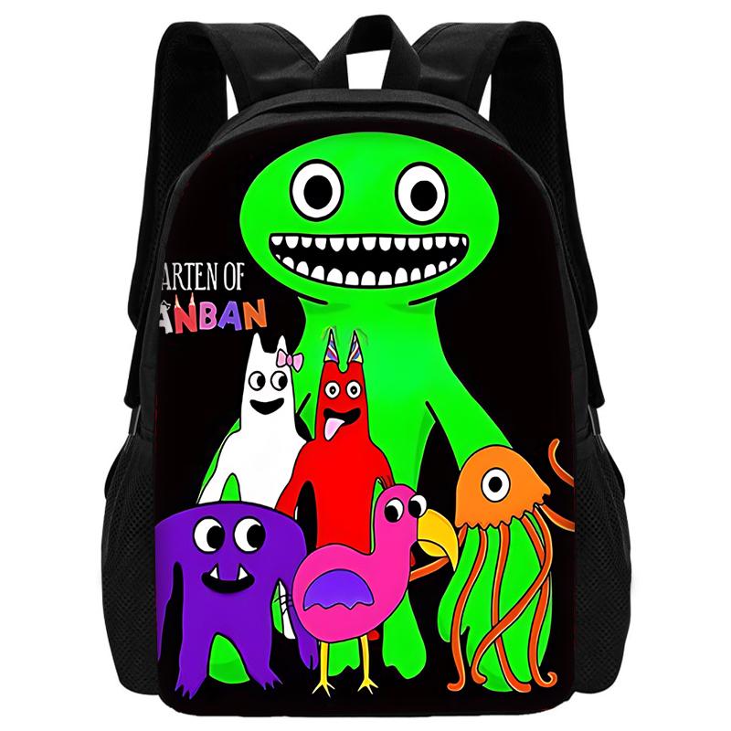 Child School Gartens of BanBans Game Backpack with Lunch Bags ,Pencil Bags ,School Bags for Boys Girls Best Gift