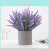 Pianta Artificiale Lavanda Decorativa Con Vaso Per Casa Ufficio Arrangement Romantico Da Tavolo