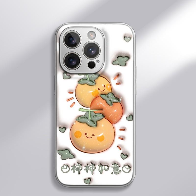 

Persimmon Ruyi for Apple 16promax Cartoon Women s for IPhone Case 15 New 14 Water Gel Case For Apple 6
