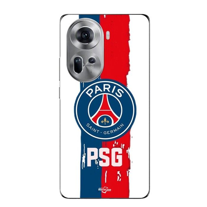 Coque Pour Oppo Reno 11 5g PSG logo fond blanc Maniacase