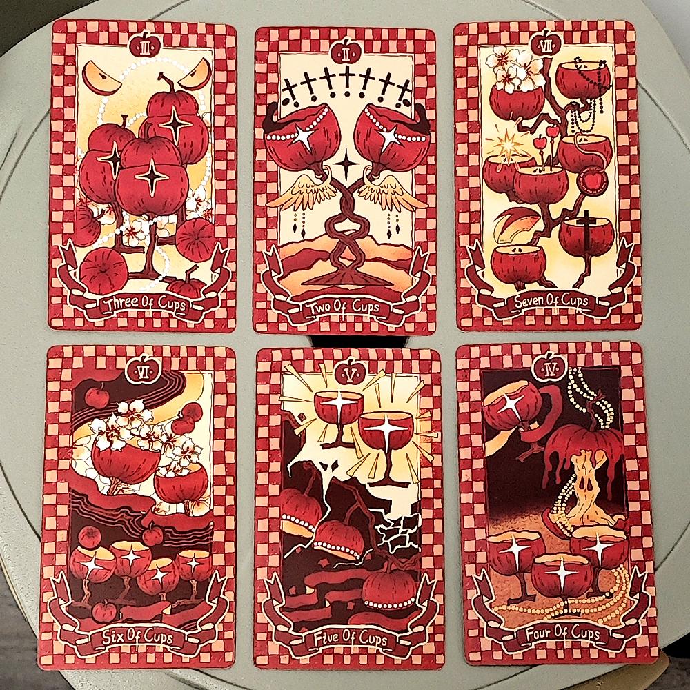 Pachet Tarot Apple 10.3*6cm 79 Bucăți Cărți Tarot Din Curiozitate despre Merele din Grădina Edenului