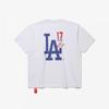 New Era La Dodgers SignaTure T shirT whiTe
