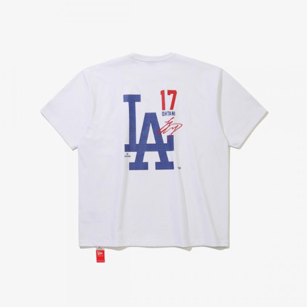 New Era La Dodgers SignaTure T shirT whiTe