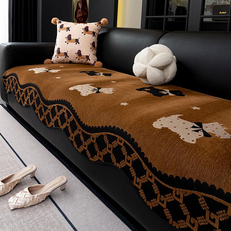 2025 new sofa cushion, universal in all seasons, non-slip and anti-cat scratch sofa cushion, light luxury, high-end sofa cushion, simple sense