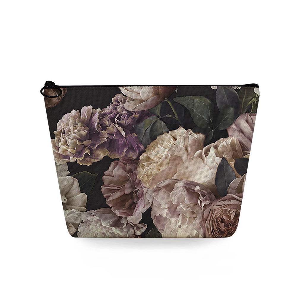 Women Flower Print Cosmetic Bag Toiletries Organize Travel Storage Case 6747