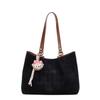Commuter retro matte bag autumn and winter new large-capacity suede shoulder bag going out to work tote bag
