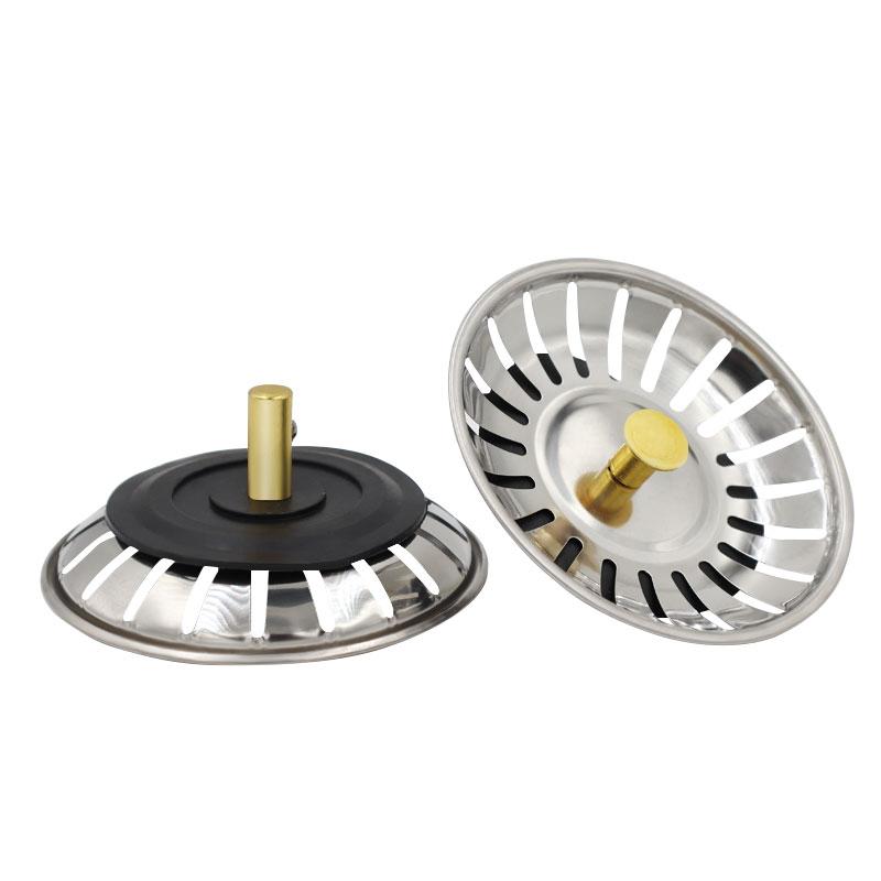 1Pcs Stainless Steel Replacement Strainer 79mm Kitchen Water Basin Sink Drainer Strainer Leach Basket Waste Plug Stopper Filter