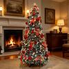 Automatic Folding Telescopic Christmas Tree with Lights for Home, Commercial, and Supermarket Decorations