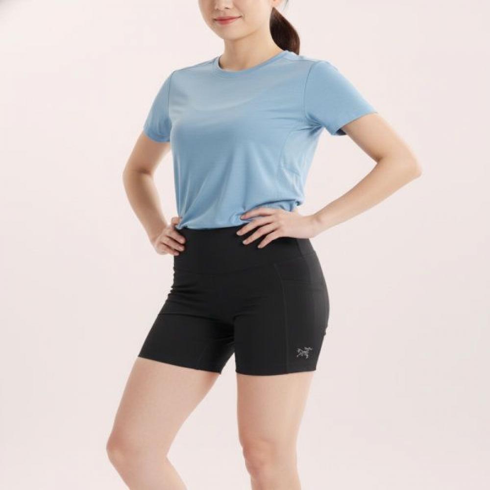 Шорты Arc Teryx 25 Essent с высокой талией и множеством карманов 6 дюймов Appsw07696blk Black/SIZE 0 (around 25 inches)