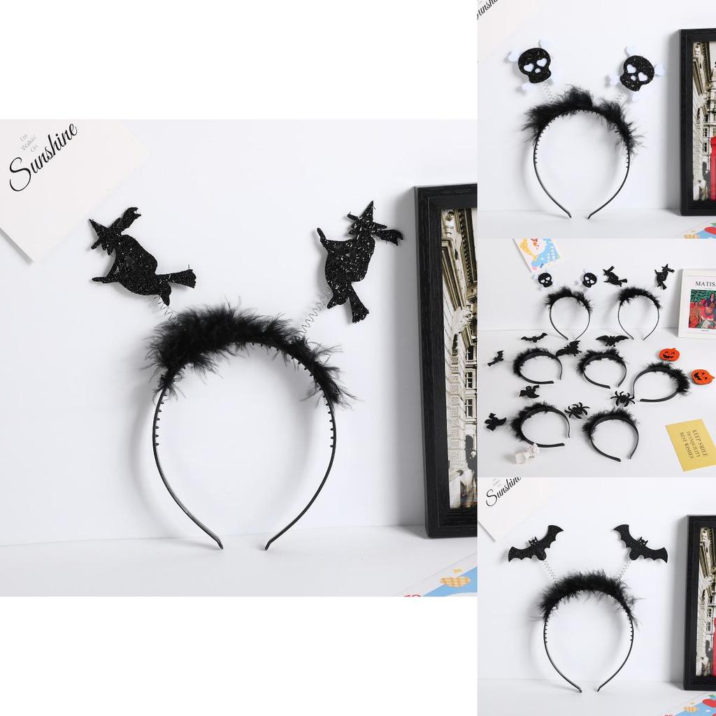 Halloween Bat Spider Festival Headpiece With Magic Wand Props For Kids Costume And Celebration