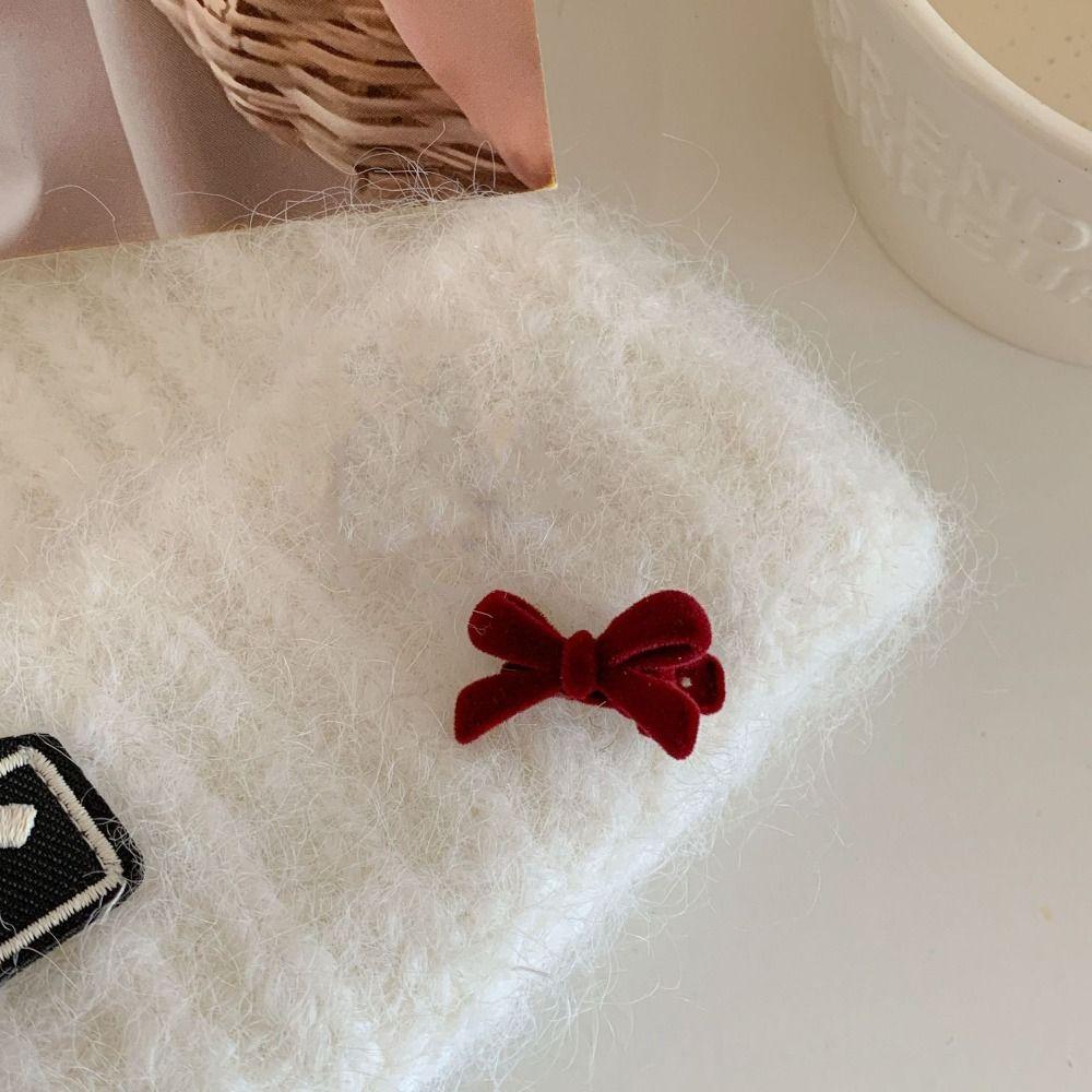 Hair Styling Tools Bowknot Hair Clips Women Bow  Headwear Duckbill Clip Bow Velvet Hairpin