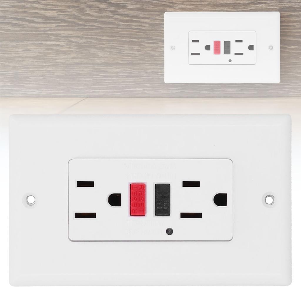 Wall Outlet  GFCI Smart Ground Fault Leakage  Socket Switch AC120V LD‑3003