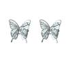 New 925 Sterling Silver Butterfly Earrings Personality Charm Simple Women Earrings Birthday Gift for Friends Exquisite Jewelry