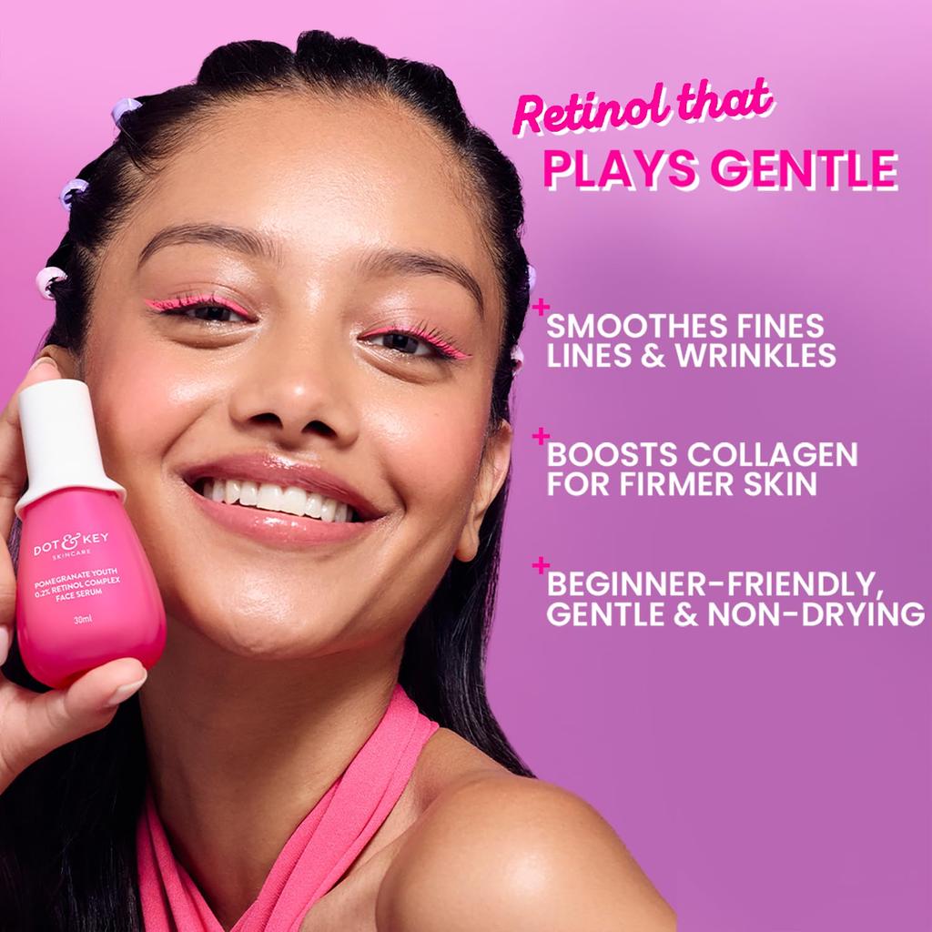 Dot & Key 0.2% Retinol Complex Face Serum 30ml Pack of 1 for Youthful Radiance, Firming, Hydration & Smooth Skin Texture
