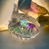 Shell Pearl Figurine Miniature Colorful Glass Sculptures Modern Art Tabletop Figurines Creative Living Room Decoration Ornaments