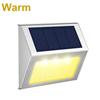 Solar Stainless Steel 3LED Step Light Waterproof, Anti-corrosion and Environmental Protection Wall Light for Garden Fence Wall