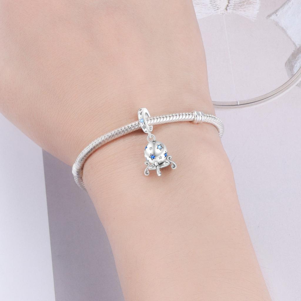 Orstarry 925 Silver Magic Ball Pendant Beads Pendants Bracelet Charm Jewelry Party DIY Trendy Gifts