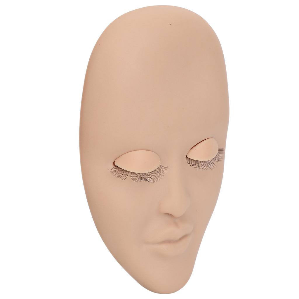 Wimpernverlängerung Gesichtsmannequin 3 Paare Abnehmbare Augenlider Einlagige Wimpernverlängerung Gesichtsmodell Hautfarbe