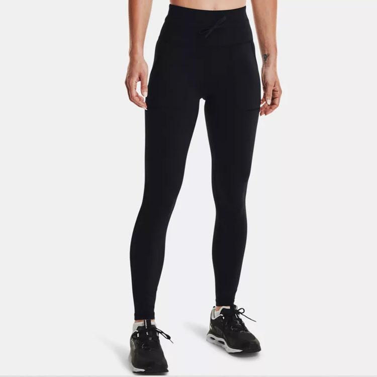 Under Armour Casual Sports Training Leggings Women Bottoms Black 1366296-001