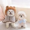 Pet Bathrobe Hooded Cute Bear Ears Absorbent Coral Fleece Soft Warm Quick Dry Dog Cat Bath Towel Robe Small Medium Dog Pet Supplies