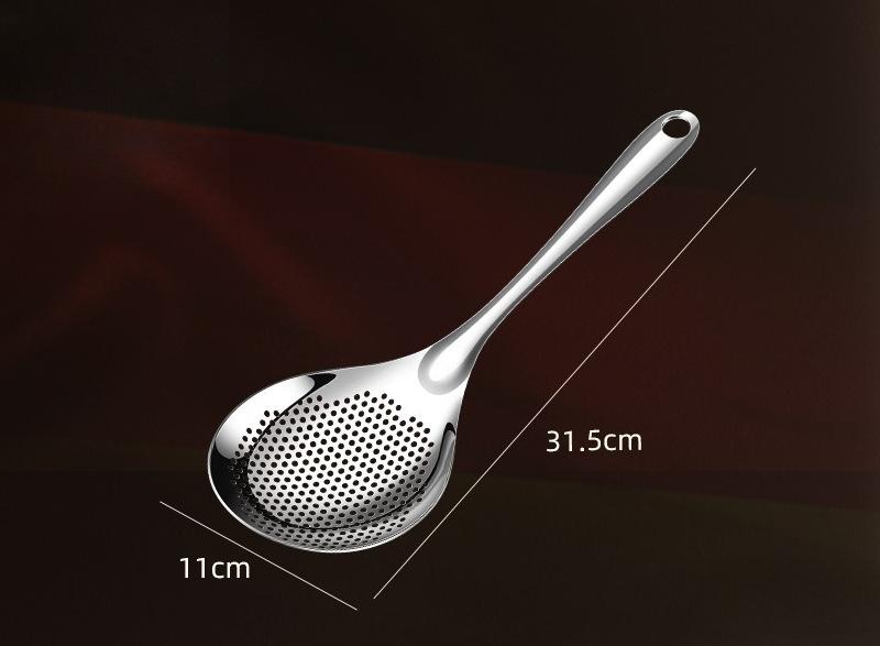 BEPAN 1PC Colander Household Kitchen Stainless Steel Filter Spoon Hotel Fried Large Colander Hot Pot Table Tools Strainers