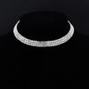 Fashion Jewelry Full Diamond Rhinestone Multi-layer Multi-row Collar Bridal Crystal Collar Short Collar Necklace